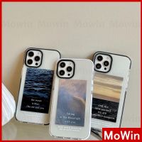 Mowin - เคสไอโฟน iPhone 13 เคส ซิลิโคนนุ่มเคสใสหนากันกระแทกกันชนกล้องป้องกันกรอบภูมิทัศน์สำหรับ 12 7 8