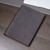 [COD] loose-leaf notebook cowhide retro handmade first layer 9 holes thickened sketchbook diary matter book spot