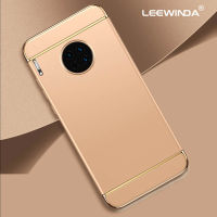 LEEWINDA สำหรับ Huawei Mate 30 5G Mate 30 Pro Mate 30 Lite Nova 5i Pro Mate 40 Pro Plus เคสโทรศัพท์,Matte ชุบทองพีซีเคสแบบแข็ง3 In 1ฝาหลัง