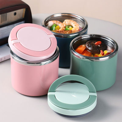 Thermal Food Container Portable Food Warmer Stainless Steel Thermos Vacuum Insulated Food Jar Leak Proof Lunch Box