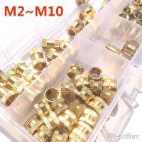 ♚№ Insert M2 M3 M4 M5 M8 M10 Brass Knurled Threaded Insert Nuts Set Injection Molding Embedded Copper Nut for 3D Printing Plastic