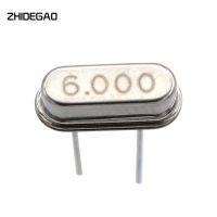 10pcs 6.000M 6.000MHZ 6MHz 6 MHZ ควอตซ์คริสตัลเรโซเนเตอร์ Passive Oscillator HC 49S ใหม่ ZHIDEGAO