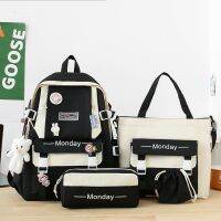 ☊☄▤ institute of girl students grade to six large volume waterproof backpack male middle high school