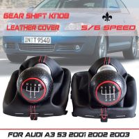 Manual 5 6 Speed Gear Shift Shifter Lever Knob Gaiter Boot Cover Case Collar For Audi A3 S3 2001 2002 2003 Car Styling