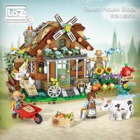 Loz Farm Cottage Small Particles Assembled Building Block Toys Autumn House Ranch Mini Assembly Model