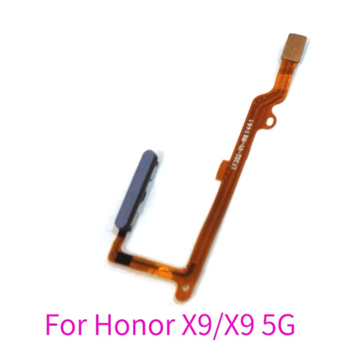 สำหรับ Huawei เกียรติยศ X9 5G X8ปุ่มโฮมเซ็นเซอร์ลายนิ้วมือสายเคเบิลงอได้พลังงานคืน