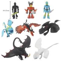 8pcs How to Train Your Dragon Action Figure Light Fury Toothless Model Dolls Toys For Kids Gifts Collections