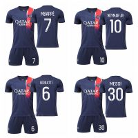 2023-24 Season PSG Home Football Adult Kids Jersey Kit Paris Saint-Germain Messi Mbappe Neymar Sports Sets