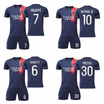 Neymar Jr 2022-2023 Paris Saint-Germain Soccer Jersey Activewear for Kids and Adults, Size: 24