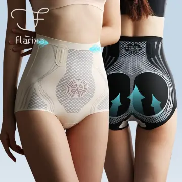 Flarixa Plus Size Shapewear for Women High Waist Slimming Shorts Zipper  Body Shaping Underwear Waist Trainer