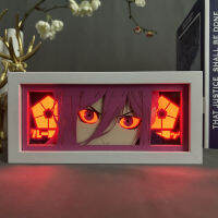 Blue Lock Chigiri Eye Face สำหรับตกแต่งห้อง Manga Paper Cut Desk Led Night Light Lamp Blue Lock Anime Light Light