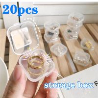 Mini Storage Box Transparent Plastic Container Jewelry Organizer Box Necklace Bracelet Earrings Ring Holder Jewelry Storage Case