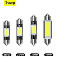 Drapop Car LED Light Bulbs Car Interior Reading Lights C5W COB LED Dome Reading Light License Plate Lamp 12V 31mm 36mm 39mm 41mm