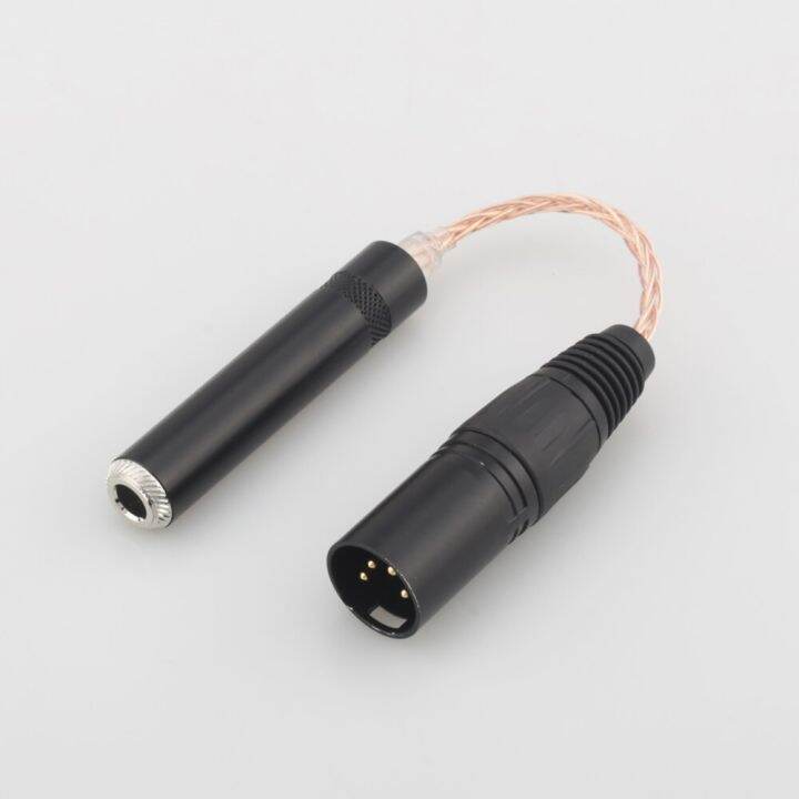 high-quality-hc028-8-cores-single-copper-4-pin-xlr-male-balanced-to-6-35mm-1-4-female-audio-adapter-cable