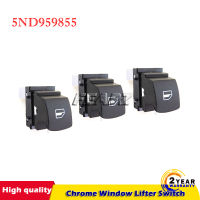 3Pcs Chrome Window Lifter สำหรับ VW Jetta Golf GTI MK5 MK6 Passat B6 3C กระต่าย Tiguan 5ND 959 855 5K0 959 855