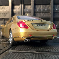 1:32 Maybach S650 Luxy Car Alloy Car Model Diecasts Metal Toy Vehicles Car Model Simulation Sound and Light Collection Kids Gift