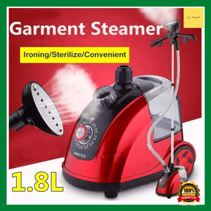 ( Hope Store ) Gear Adjustable Garment Steamer 1.8L Hanging Vertical