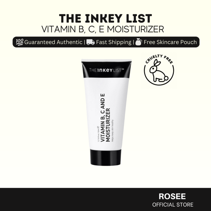 The Inkey List Vitamin B, C And E Moisturizer Rosee Official Store