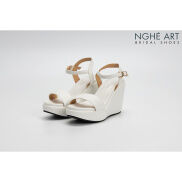 Giày cưới Nghé Art basic cao gót đế xuồng 304
