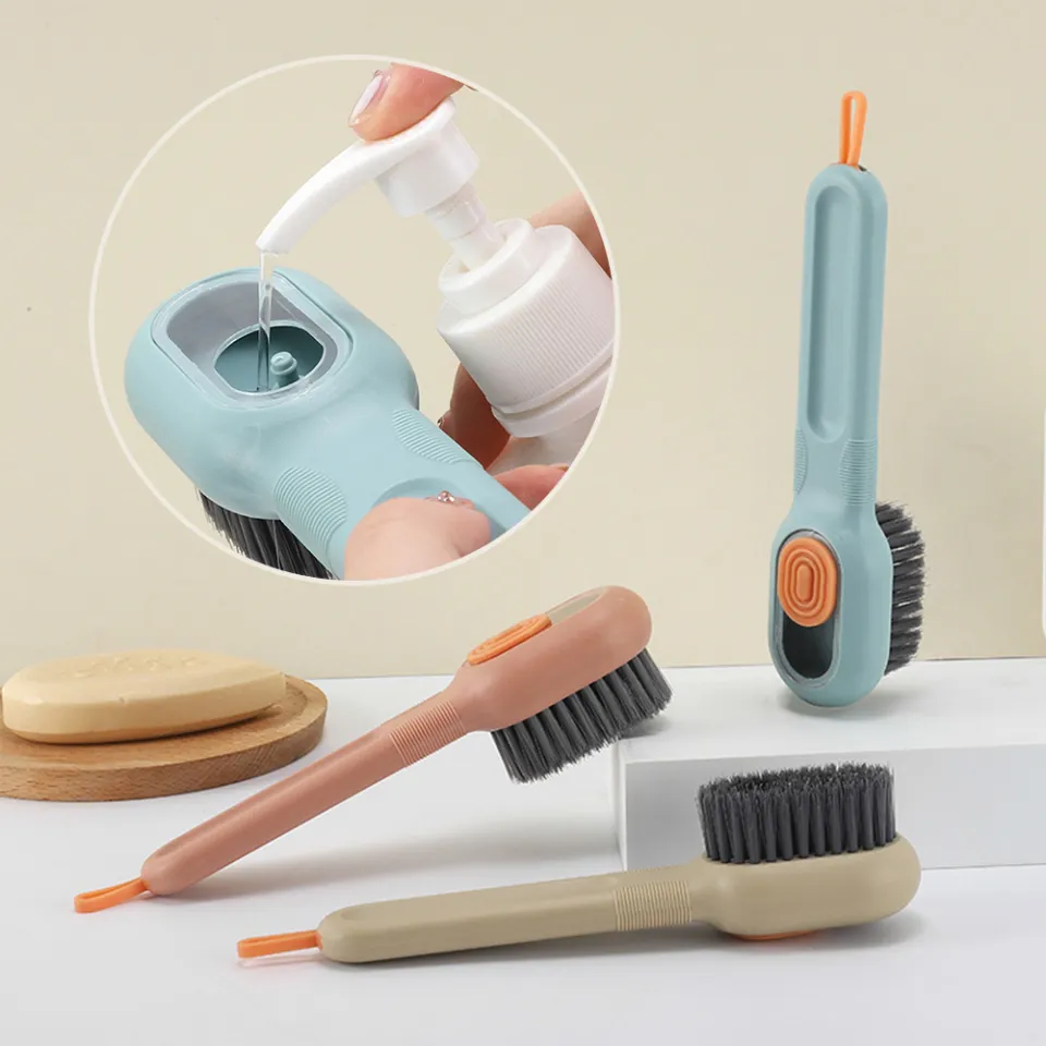 Multifunctional Liquid Shoe Brush Cleaners Automatic Soap Liquid