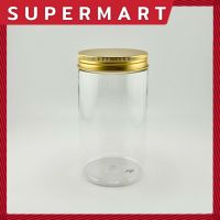 SUPERMART กระปุกพลาสติกแข็ง พร้อมฝา เลือกฝาได้หลายสี (70*127 mm.) 400 ml. #2404319 #2404320 #2404321