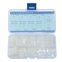 [HOT JIAZZAQQMGW 555] M3 Nylon Hex Spacers Screw Nut Assortment Kit Stand Off Plastic Amp; กล่อง120001