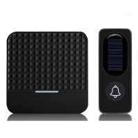 Wireless Solar Doorbell IP65 Waterproof 300M Doorbells Chime Kit Solar Power Charging Outdoor Doorbells