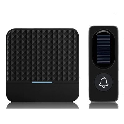 Wireless Solar Doorbell IP65 Waterproof 300M Doorbells Chime Kit Solar Power Charging Outdoor Doorbells