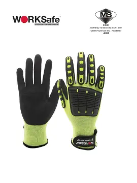 WORKSAFE PU3003 CUT 5 SAFETY GLOVES CUT-RESISTANT GLOVES ( With