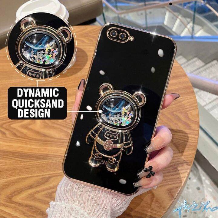 เคส-oppo-a5s-a12-a9-a5-2020-a16k-a3s-f9-a16-a92-a54-a83-a53-a31-a52-a12e-a16e-เคสโทรศัพท์มือถือ-มีทรายไหล-ลายนักบินอวกาศ-หรูหรา-สําหรับ