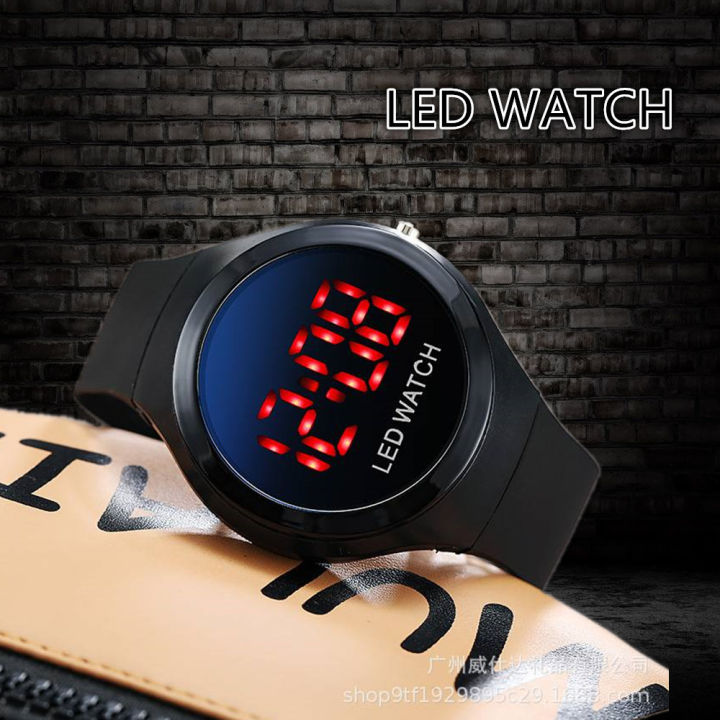 นาฬิกาข้อมมือ-led-watch-square-led-digital-sports-watch-สินค้าพร้อมส่ง