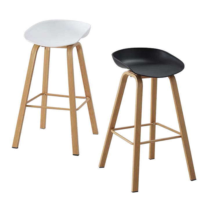 เก้าอี้บาร์-ขาเหล็กลายไม้-มีที่พักเท้า-47x52x76-cm-เก้าอี้บาร์สูง-เก้าอี้สตูล-เก้าอี้สตูล