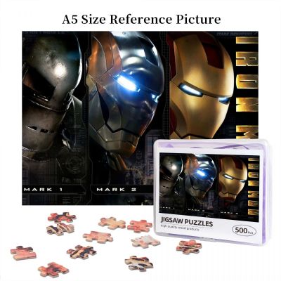 Mark 3 Iron Man Helmets Wooden Jigsaw Puzzle 500 Pieces Educational Toy Painting Art Decor Decompression toys 500pcs