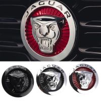 รถ3D ABS ชุบด้านหน้า Center Grille Emblem Badge Decals อุปกรณ์เสริมสำหรับ Jaguar XF XJ XJL รถยนต์ด้านหลังสติกเกอร์ตกแต่ง