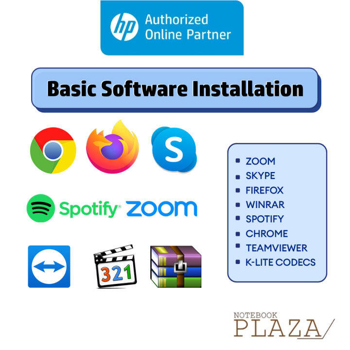 Basic Software Installation Service / Windows Setup Service For PC & Laptop Lazada