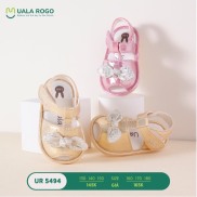 UALA ROGO-Giày tập đi thắt nơ tiểu thư xinh xắn chuẩn y khoa đế cao su non