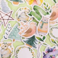 [LWF HOT]♞46 Pcs Kawaii กระดาษเครื่องเขียนสติกเกอร์ชุด Forest Wonderland Scrapbooking ตกแต่ง Diary Planner Journal Handmade DIY Label