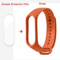 【Free-delivery】 【support】 สายทีพียูสำหรับ Mi Band 5 M3สายรัดข้อมือ M4สายข้อมือสำหรับเปลี่ยนสำหรับ MiBand 5 4 3สายพร้อมตัวป้องกันหน้าจอ