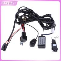 ไฟแฟลชรถระยะไกลควบคุม CCBEST 12V-24V 2ชุดรัดสายไฟไฟ LED ตะกั่ว