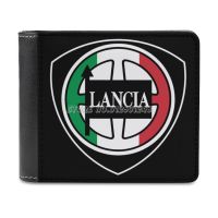 Lancia Logo ( Italy ) Leather Wallet Mens Wallet Purse Money Clips Lancia Delta Hf Integrate S4 Thema Stratos 037 Fiat Alfa