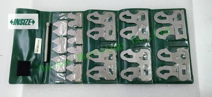 INSIZE Radius Gauge Set: Fixed Leaves With Handle Set, 26
