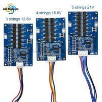 【YD】 3S 5S 35A Lithium Battery 18650 Charger Protection Board with equalizing heat sink overcharge flat