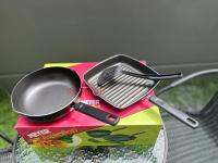 กระทะ Meyer Aspiration เคลือบผิว สีดำ Non-Stick Aluminum จัดชุด 3 ชิ้น พร้อมส่ง