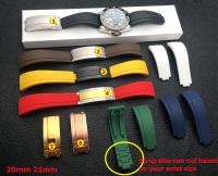 （Bar watchband）รุ่นสั้น20มิลลิเมตร21มิลลิเมตรยางสายนาฬิกาข้อมือนาฬิกาวงสำหรับบทบาทสาย Submariner Inteldeepsea SEAMARSTER