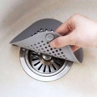 Shower Drain Silicone Kitchen Sink Filter Hair Stopper Catcher Filter Bathroom Accessories Bathtub Strainer Sewer Outfall Filter Dishracks Sink access