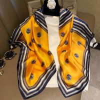 LUCY Fashion Scarf 90 * 90cm square scarf print scarf womens shawl silk hand scarf