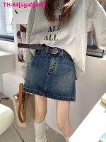 agafgadf Vintage Denim Saia Mulheres Verão estilo Coreano Street Curta กางเกงยีนส์สบายๆยืด Mini