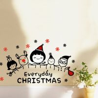 Christmas Sticker X mas Decal Posters Vinyl Wall Decals Decor Mural Glass Shop Window Home Decoration