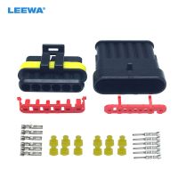 FEELDO 1set Auto Waterproof 6Pin Way Electrical Wire Connector Plug Car Motorcycle Marine HID AWG Socket CA3924-6