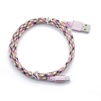 COYEN Camouflage ทอผ้า Micro เครื่องชาร์จ USB 1M โทรศัพท์สายสายชาร์จ USB ข้อมูลสายชาร์จสายชาร์จสายเชื่อมต่ออะแดปเตอร์